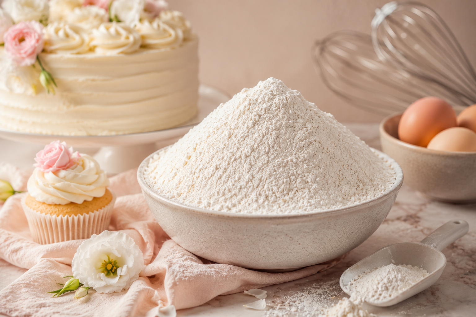 آرد قنادی (Cake Flour)؛ انتخابی برای بافت لطیف و کرمی