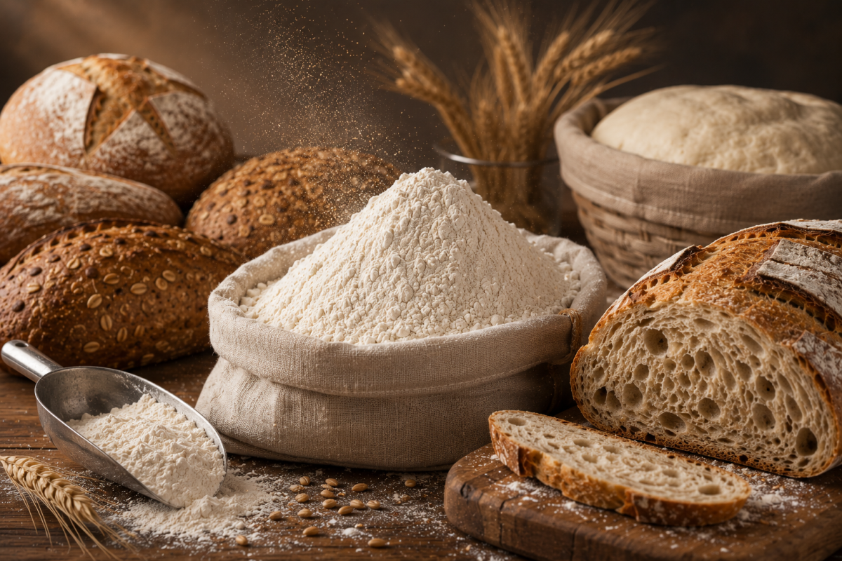 آرد نان (Bread Flour)؛ انتخابی برای ساختار مستحکم و بافت جویدنی